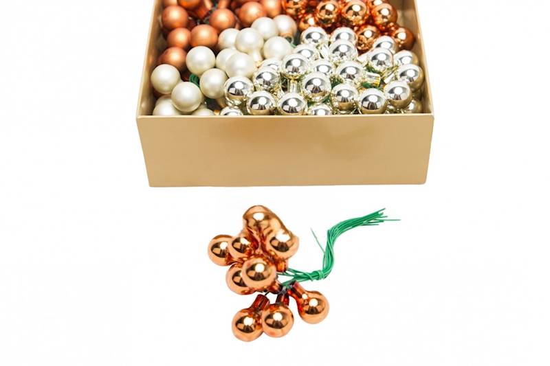 Bombki 2,5cm 144szt/12 wiązanek