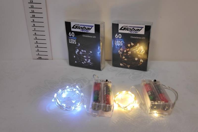 Oświetlenie LED 60led,kolor:ciepły,zimny biały,6m