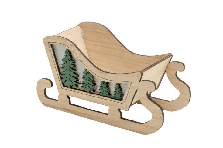 Sanki z choinką