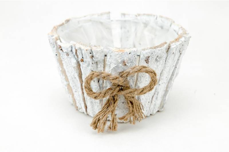 Osłonka drewniana z kokardką