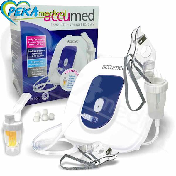 Accumed NF100 N5 Inhalator kompresorowy tłokowy nebulizator