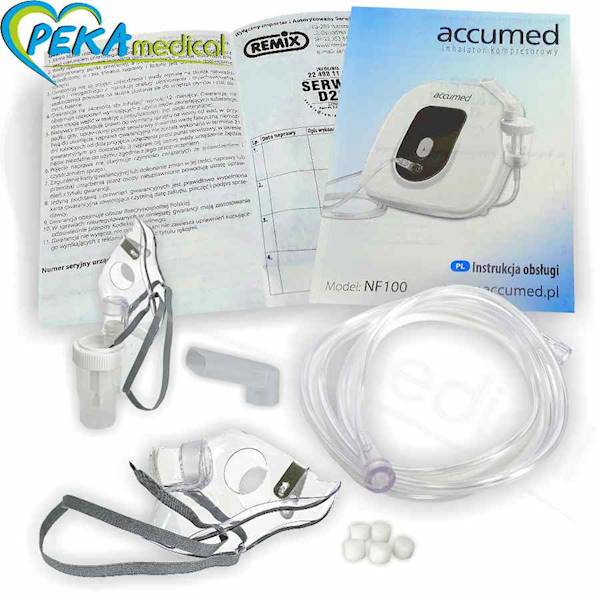Accumed NF100 Inhalator kompresorowy tłokowy nebulizator