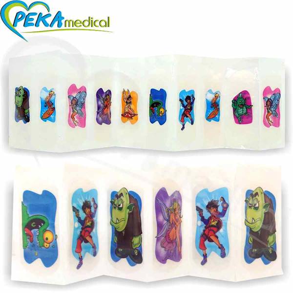 Pharmadoct 113797 Plastry dla dzieci 16 szt Fantasy z efektem tatuażu