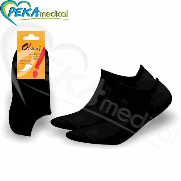 O!skary Stopki męskie czarny 43-46 antyzapachowe non-slip