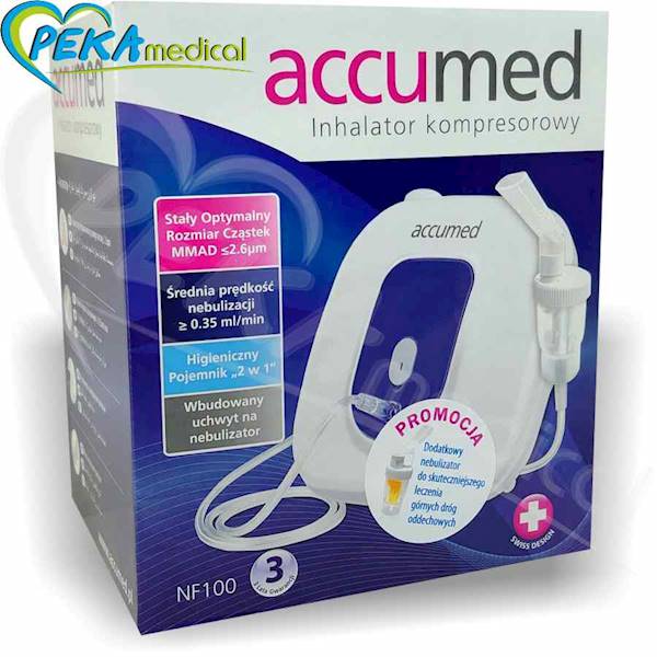 Accumed NF100 N5 Inhalator kompresorowy tłokowy nebulizator