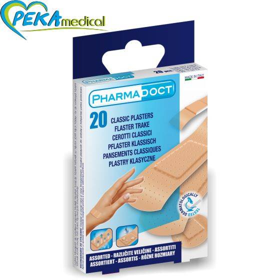 PHARMADOCT 113698 Plastry klasyczne mix 20 szt