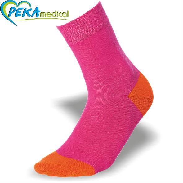Skarpetki dziecięce KID DEO różowy+pomarańczowy 30-32 • 30-32