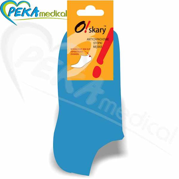 O!skary Stopki męskie niebieski 43-46 antyzapachowe non-slip