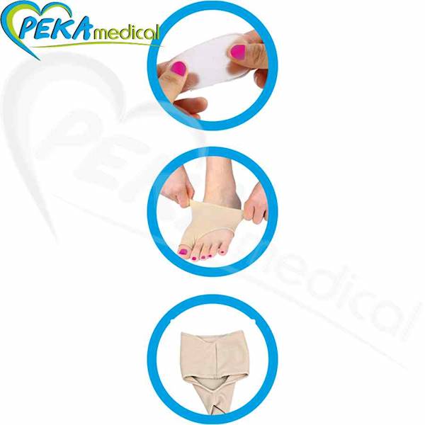 Corbby Hallux Pad S Opaska z żelową osłoną na haluksa i śródstopie