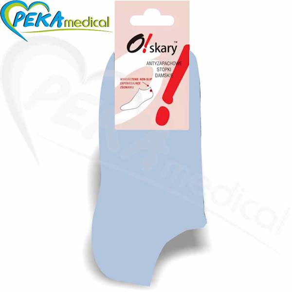 O!skary Stopki damskie błękit serenity 39-41 antyzapachowe non-slip