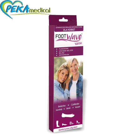 FootWave Versa Dynamiczne Wkładki Ortopedyczne Medium 42-43