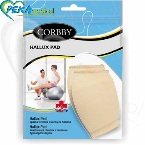 Corbby Hallux Pad L Opaska z żelową osłoną na haluksa i śródstopie