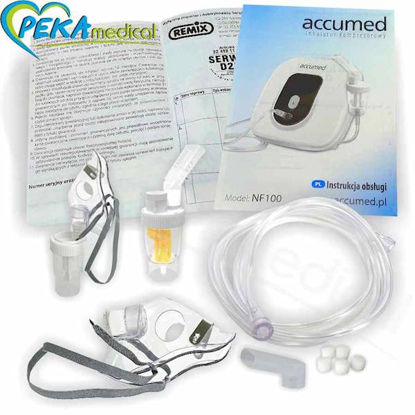 Accumed NF100 N5 Inhalator kompresorowy tłokowy nebulizator