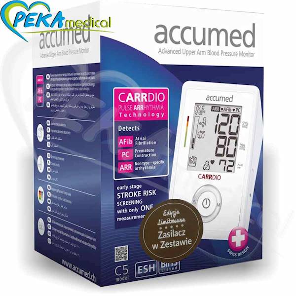 Accumed C5 Carrdio Ciśnieniomierz automatyczny naramienny arytmia