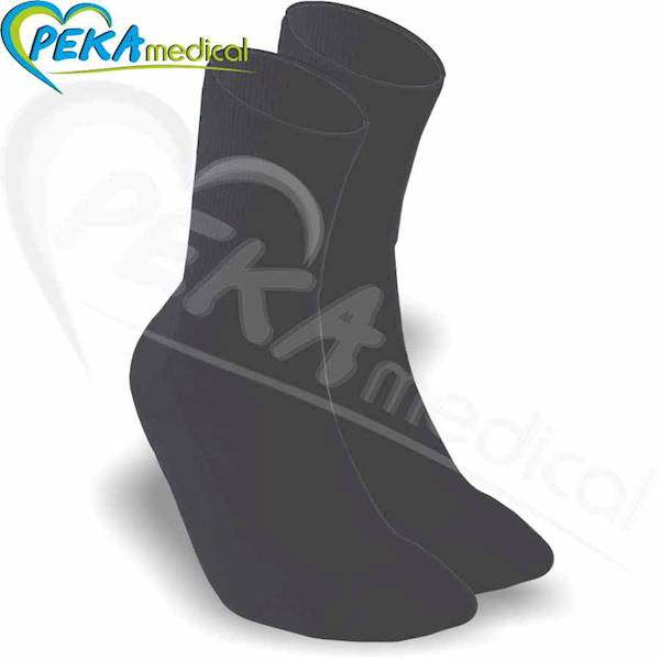 DeoMed Medic Deo Silver szary 41-43 Skarpetki bawełniane zdrowotne frotte srebro