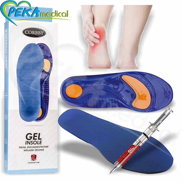 Corbby Gel Insole Wkładki ortopedyczne do butów żelowe