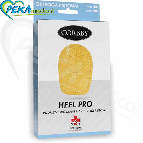 Corbby Heel Pro Lady Podpiętki skórzane na ostrogi piętowe damskie
