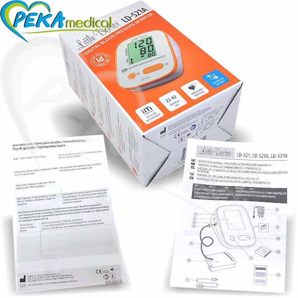Little Doctor LD 521A Ciśnieniomierz naramienny elektroniczny automatyczny z zasilaczem arytmia