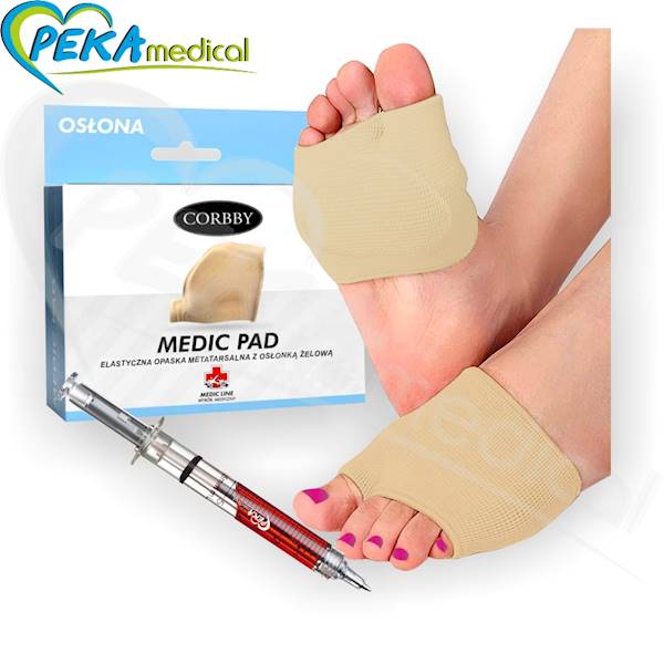 Corbby Medic Pad Opaska elastyczna metatarsalna z osłoną żelową