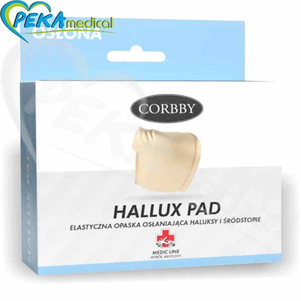 Corbby Hallux Pad S Opaska z żelową osłoną na haluksa i śródstopie