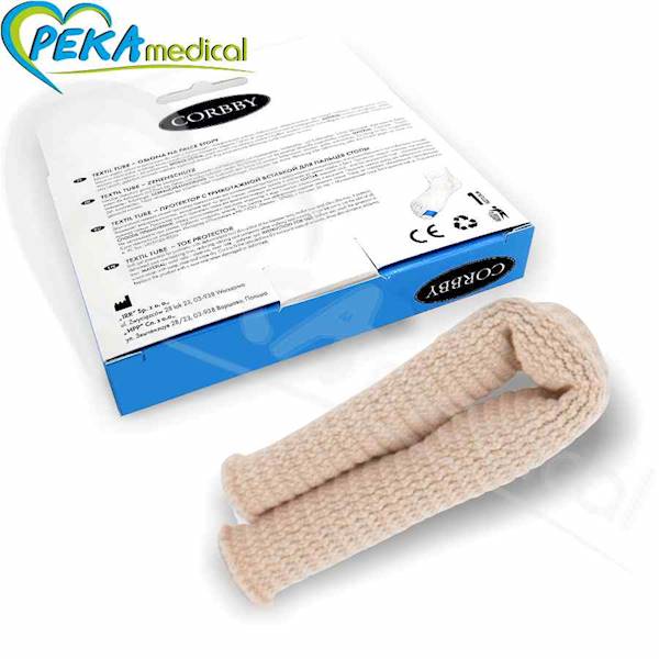 Corbby Textil Tube L Długa nakładka żelowa z bandażem na palce