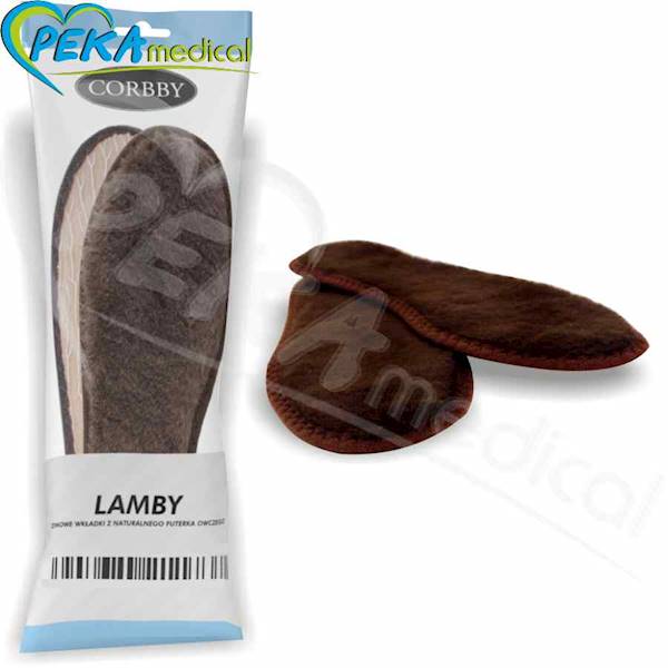 Corbby Lamby 39-40 Wkładki do butów zimowe z naturalnego futra owczego