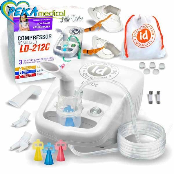 Little Doctor LD-212C biały Inhalator tłokowy nebulizator