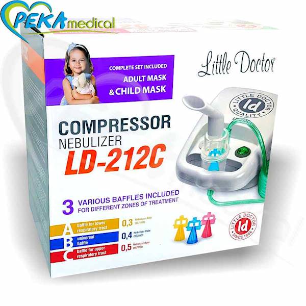 Little Doctor LD-212C biały Inhalator tłokowy nebulizator