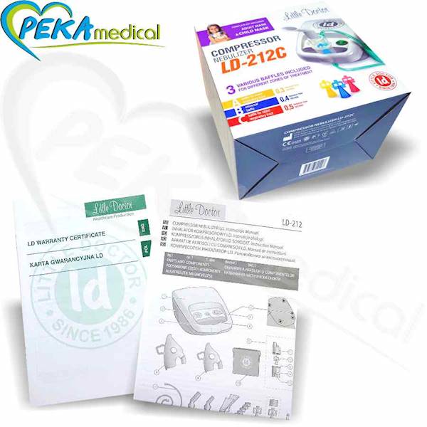 Little Doctor LD-212C biały Inhalator tłokowy nebulizator