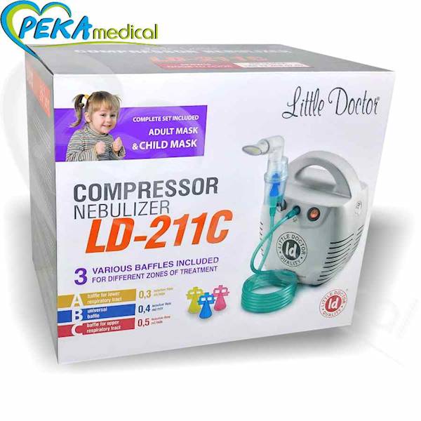 Little Doctor LD-211C biały Inhalator tłokowy nebulizator