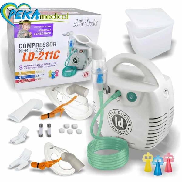 Little Doctor LD-211C biały Inhalator tłokowy nebulizator