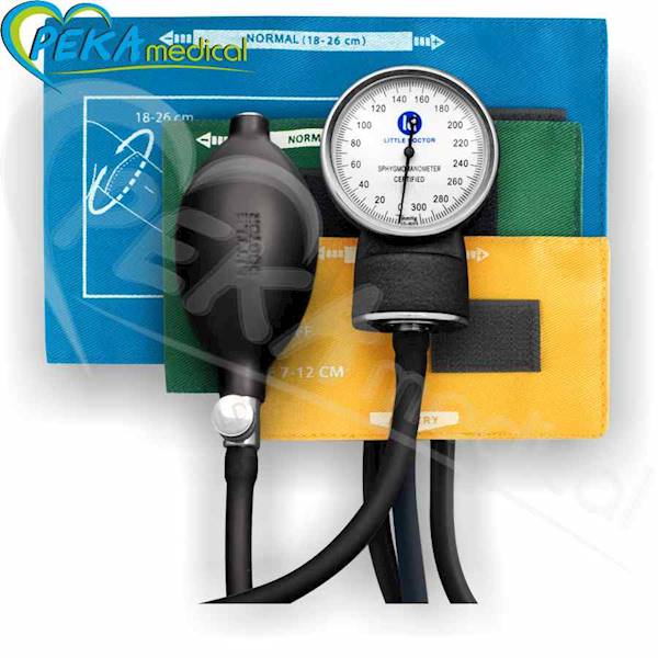Little Doctor LD 80 + stetoskop Ciśnieniomierz mechaniczny pediatryczny dla dzieci 3 mankiety