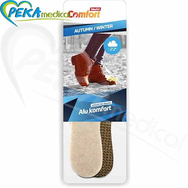Mazbit Comfort Winter Alu komfort Wkładki do butów termiczne z owczej wełny ocieplane
