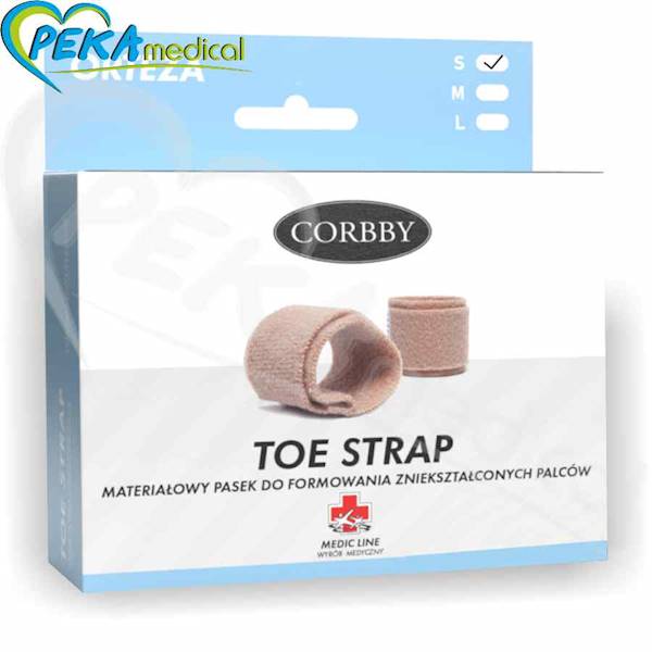 Corbby Toe Strap L Materiałowy pasek do formowania zniekształconych palców