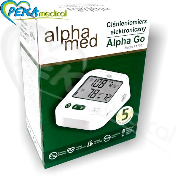Alphamed Alpha Go F1701T Ciśnieniomierz naramienny automatyczny arytmia