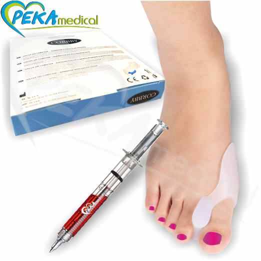 Corbby Hallux Gel Corector Żelowy anatomiczny korektor z osłoną na haluksa i klinem międzypalcowym