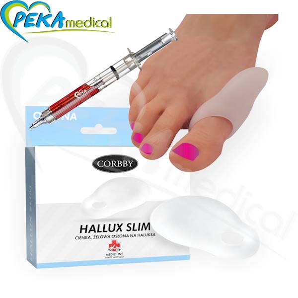 Corbby Hallux Slim Delikatna cienka żelowa osłona na haluksa