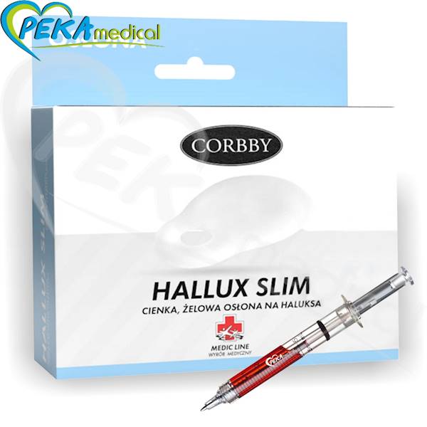 Corbby Hallux Slim Delikatna cienka żelowa osłona na haluksa