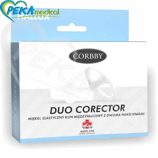 Corbby Duo Corector Klin międzypalcowy z dwoma pierścieniami