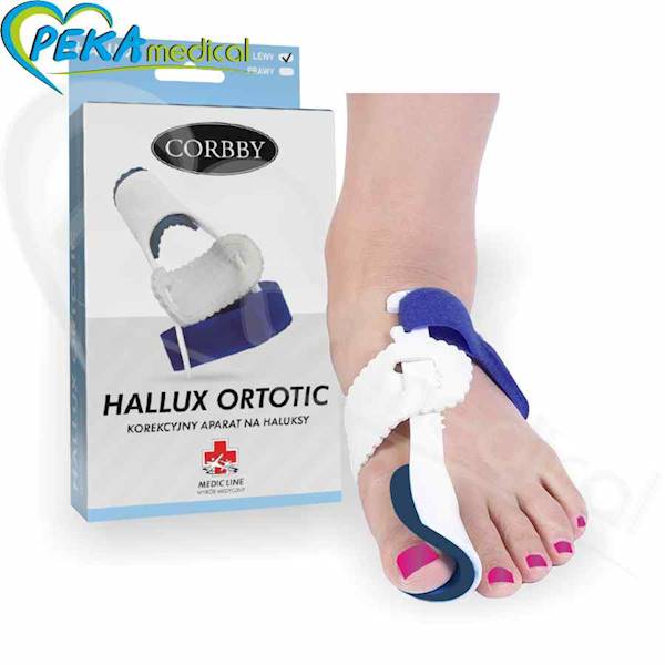Corbby Hallux Ortotic Lewy Korekcyjny aparat na haluksy