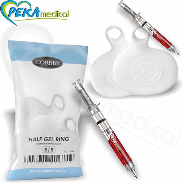 Corbby Half Gel Ring Podkładki metatarsalne