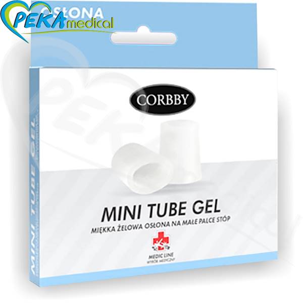 Corbby Mini Tube Gel Miękka żelowa osłona na małe palce stóp