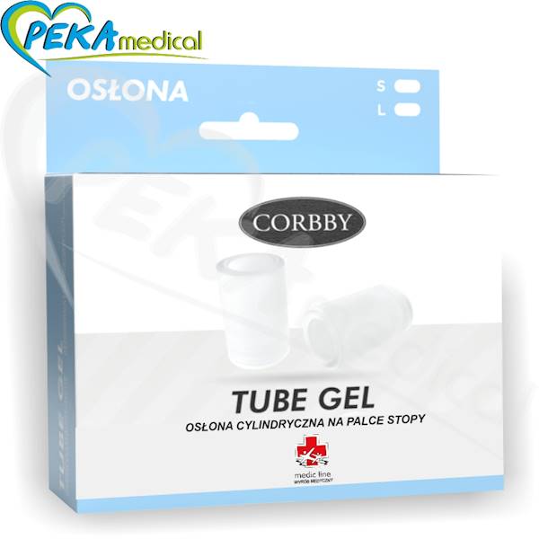 Corbby Tube Gel S Miękka żelowa osłona cylindryczna na palce stopy