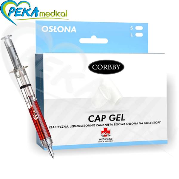 Corbby Cap Gel S Osłona żelowa elastyczna jednostronnie zamknięta na palce stopy