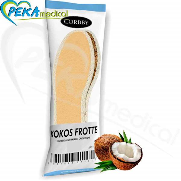 Corbby Kokos Frotte 43/44 Wkładki do butów z naturalnych włókien kokosowych