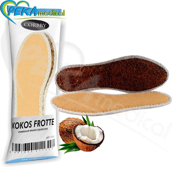 Corbby Kokos Frotte 45/46 Wkładki do butów z naturalnych włókien kokosowych