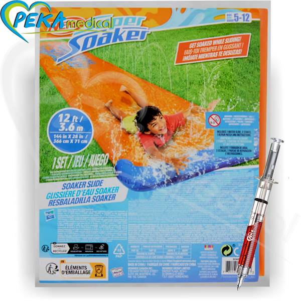 Nerf Super Soaker Slide Zjeżdżalnia wodna 360x71 cm ślizg