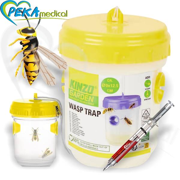 Kinzo Garden Wasp Trap Pułapka na osy muchy 9 x 9 x 12 cm