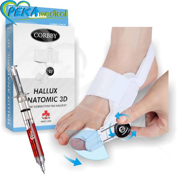 Corbby Hallux Anatomic 3D Aparat regulowany na haluksy