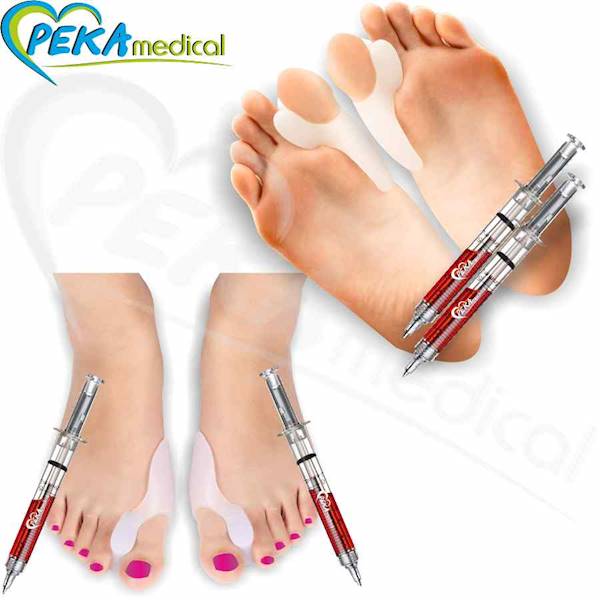 Corbby Hallux Gel Corector 2 szt Żelowy anatomiczny korektor z osłoną haluksa klinem międzypalcowym